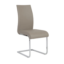 Load image into Gallery viewer, Upholstered Leather Dining Side Chairs (Set of 4) - Taupe
