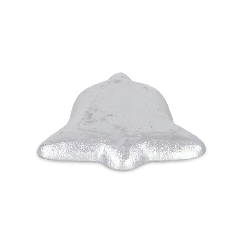 5" Cast Iron Christmas Bell Trinket Tray - Silver