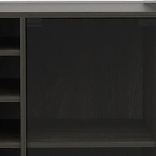 Load image into Gallery viewer, 22" Wood Rolling Bar Cart With Wine Storage - Espresso
