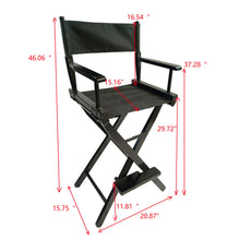 Load image into Gallery viewer, Casual Home Director's Chair, Foldable Style, Suitable For Adults (Set of 2) - Black
