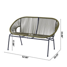 Load image into Gallery viewer, Condessa - Outdoor Patio Wicker Loveseat
