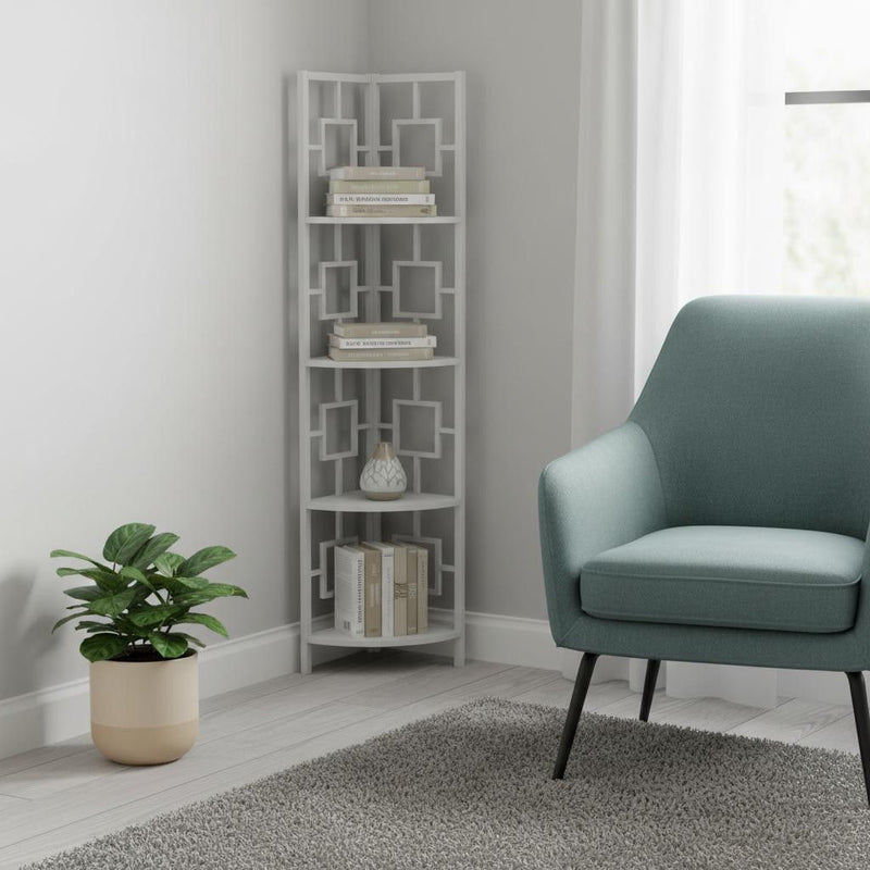 Corner Bookcase (376528) - White