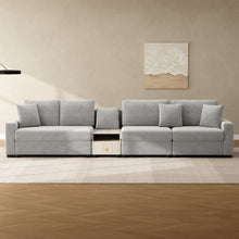 Load image into Gallery viewer, Modular Sofa Couch With Storage Armrest And Center Console
