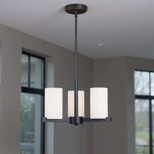 Load image into Gallery viewer, 3 Light Dimmable Chandelier With Shades - Bronze
