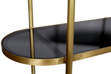 Load image into Gallery viewer, Four Tier Etagere Bookcase - Black / Gold
