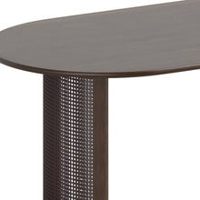 Load image into Gallery viewer, 78" Solid Wood Double Pedestal Base Oval Dining Room Table - Brown
