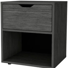 Load image into Gallery viewer, 20" Wood One Drawer Nightstand - Gray
