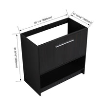Load image into Gallery viewer, Modern Freestanding Bathroom Vanity With 2 Doors

