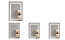 Load image into Gallery viewer, Bathroom Medicine Cabinet With LED Mirror, Anti-Fog, Waterproof, 3000K~6000K Single Door Lighted Bathroom Cabinet With Touch Swich
