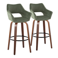 Load image into Gallery viewer, Mustang - Contemporary Fixed Height Barstool With Swivel &amp; Round Footrest (Set of 2)
