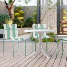 Load image into Gallery viewer, 4 Piece Set Of Modern Color Block Designed Single Chairs With Round Table
