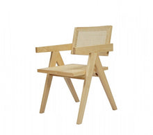 Load image into Gallery viewer, Wood Open Back Dining Arm Chair - Natural
