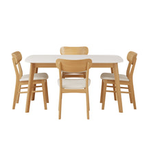 Load image into Gallery viewer, 5 Piece Dining Set With Table And Upholstered Chairs
