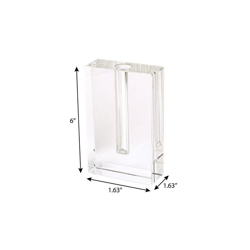 Square Table Vase (386772) - Clear