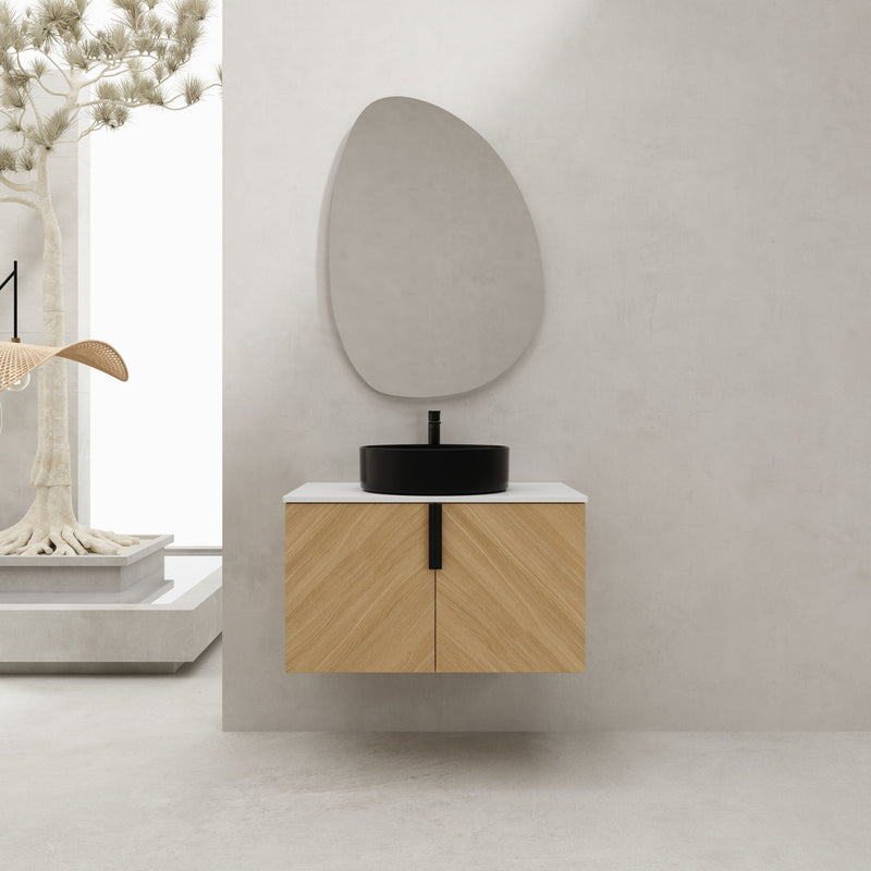 Wall Mounted Bathroom Vanity With Art Sink