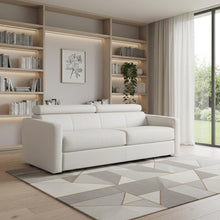 Load image into Gallery viewer, Leather Sleeper Sofa - White
