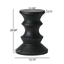 Load image into Gallery viewer, Side Table Modern Concrete Accent Piece - Black
