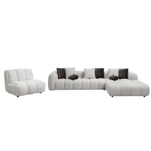 Load image into Gallery viewer, Manilla - Sectional Sofa With Chair - Ivory White
