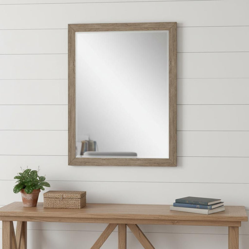 33" Accent Mirror - Light Brown