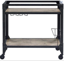 Load image into Gallery viewer, Jorgensen - Serving Cart - Rustic Oak / Charcoal
