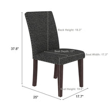 Load image into Gallery viewer, Upholstered Dining Chair With High Back Design (Set of 2)
