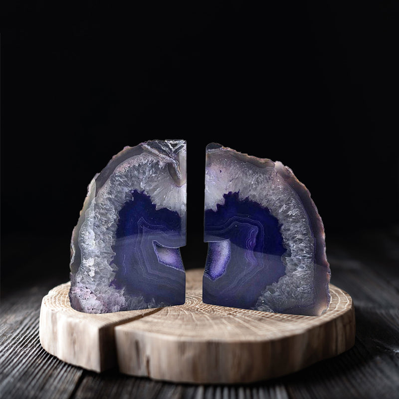 8'' Glass Crystal - Purple