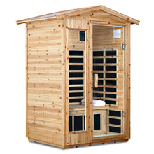 Load image into Gallery viewer, 2 Person Far Infrared Old Fir Outdoor Sauna Room - Natural
