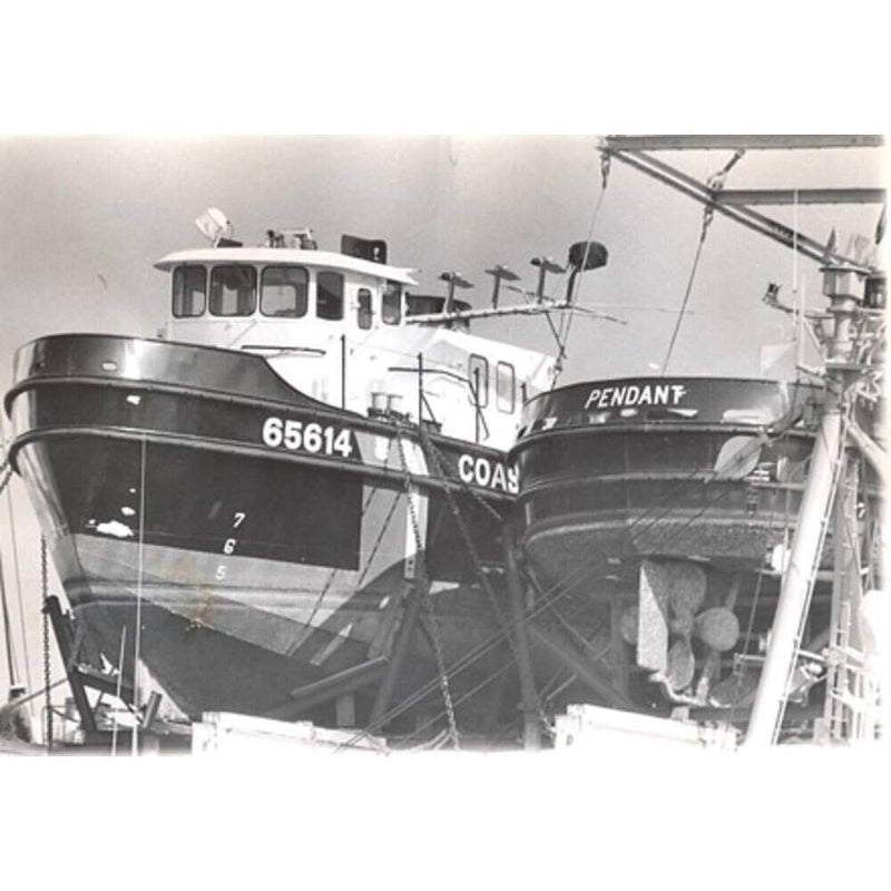 Hand Painted Model Boat (624545) - Black / White