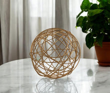Load image into Gallery viewer, Decorative Orb Tabletop Sculpture (568884) - Gold
