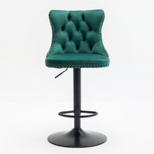 Load image into Gallery viewer, Swivel Barstools Adjusatble Seat Height, Modern Upholstered Bar Stools With Backs Comfortable Tufted For Home Pub And Kitchen Island (Set of 2)
