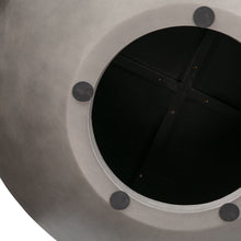 Load image into Gallery viewer, Solid Wood And Concrete Round Coffee Table - Black And Gray
