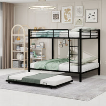 Load image into Gallery viewer, Bunk Bed For Kids, Convertible Frame With Ladders &amp; Guardrail

