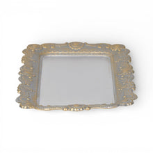 Load image into Gallery viewer, Handmade Trinket Tray - Blue / Gold / Silver

