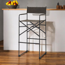 Load image into Gallery viewer, Leather And Metal Bar Chair - Brown
