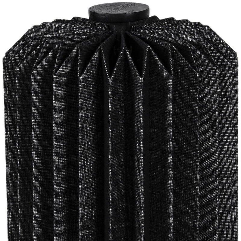 16" Geometric Table Lamp LED With Cylinder Shade - Black