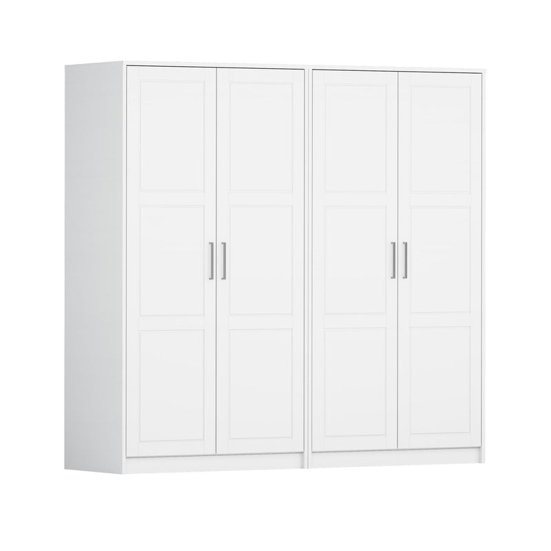 Solid Wood Four Door Combo Dresser (765108) - White