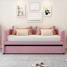 Load image into Gallery viewer, Upholstered Daybed With Ergonomic Design Backrest
