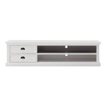 Load image into Gallery viewer, Classic Entertainment Unit With Two Drawers - White
