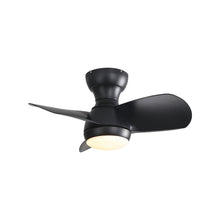 Load image into Gallery viewer, 23" Bedroom Ceiling Fan With 3 Color Dimmable 3 ABS Blades Remote Control Dc Motor With 18W Led Light
