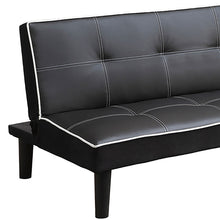 Load image into Gallery viewer, Cranston - Armless Sofa Bed With Contrast Piping - Black
