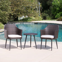 Load image into Gallery viewer, Kenneth - 3 Pieces Chat Set Outdoor Furniture - Brown Multi
