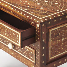 Load image into Gallery viewer, Solid Wood Frame Standard Accent Chest With Two Drawers - Brown And White
