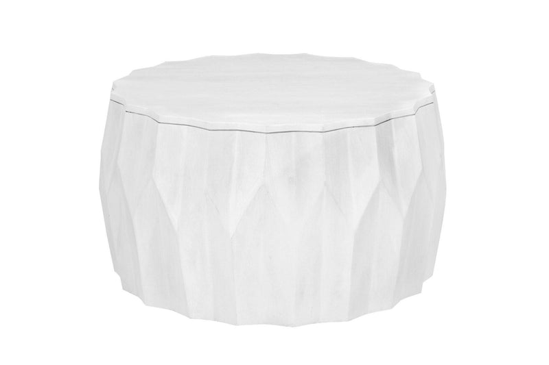 Round Drum Coffee Table (745560) - White