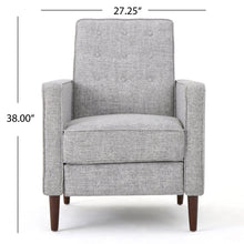 Load image into Gallery viewer, Upholstered Fabric Recliner With Button Tufted (Set of 2) - Light Gray
