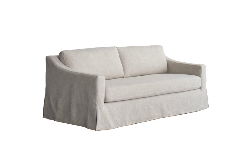Fabric Solid Wood Sofa - Beige
