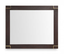 Load image into Gallery viewer, 33" Brown And Framed Accent Mirror - Gold
