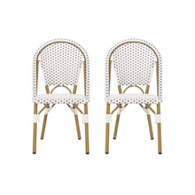 Load image into Gallery viewer, Outdoor Rattan And Aluminum French Bistro Chairs Set
