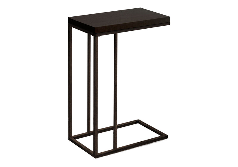 Particle Board Metal Accent Table - Cappuccino