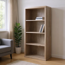 Load image into Gallery viewer, Adjustable Four Tier Bookcase - Taupe
