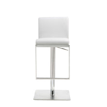 Load image into Gallery viewer, Stainless Steel Bar Chair - White / Silver
